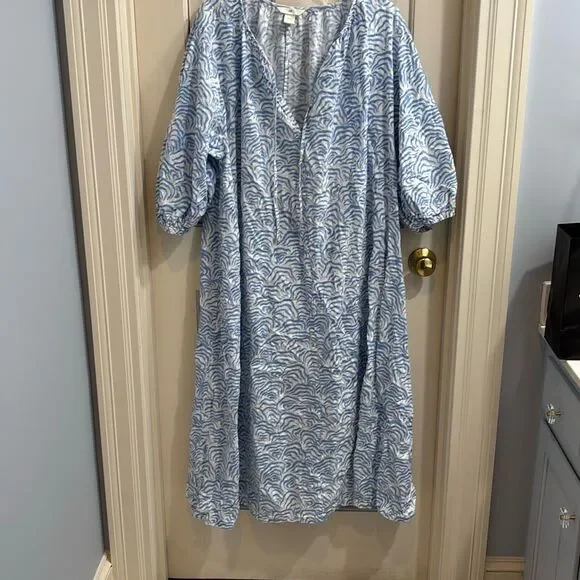 H&M Blue and White Maxi Dress - Picture 2 of 6